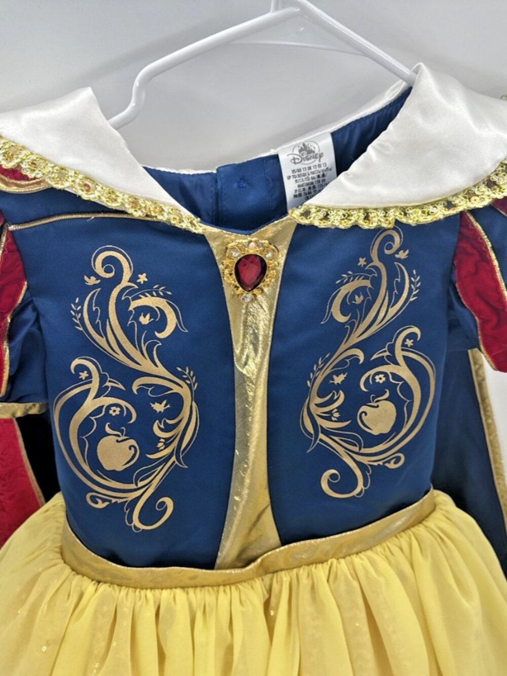 Disney Parks Deluxe Snow White Dress w/Cape Teen Girls Size 13 Bibbidi Boutique - Picture 10 of 12